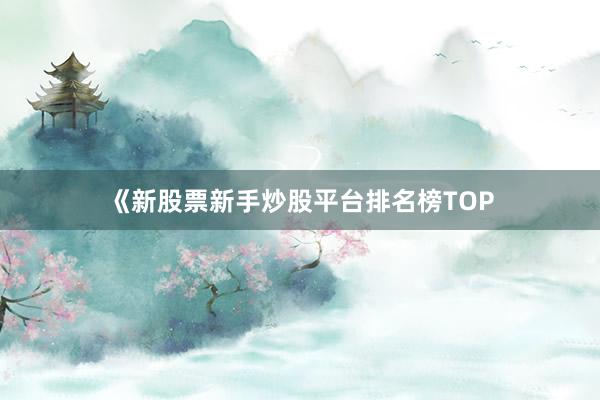 《新股票新手炒股平台排名榜TOP