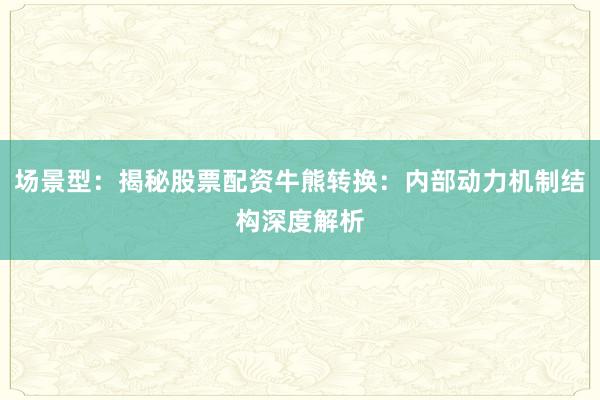 场景型：揭秘股票配资牛熊转换：内部动力机制结构深度解析